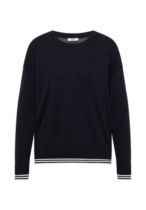 Cecil, PULLOVER MIT RUNDHALS UND LAYERING-DETAIL - Trui - urban dark blue