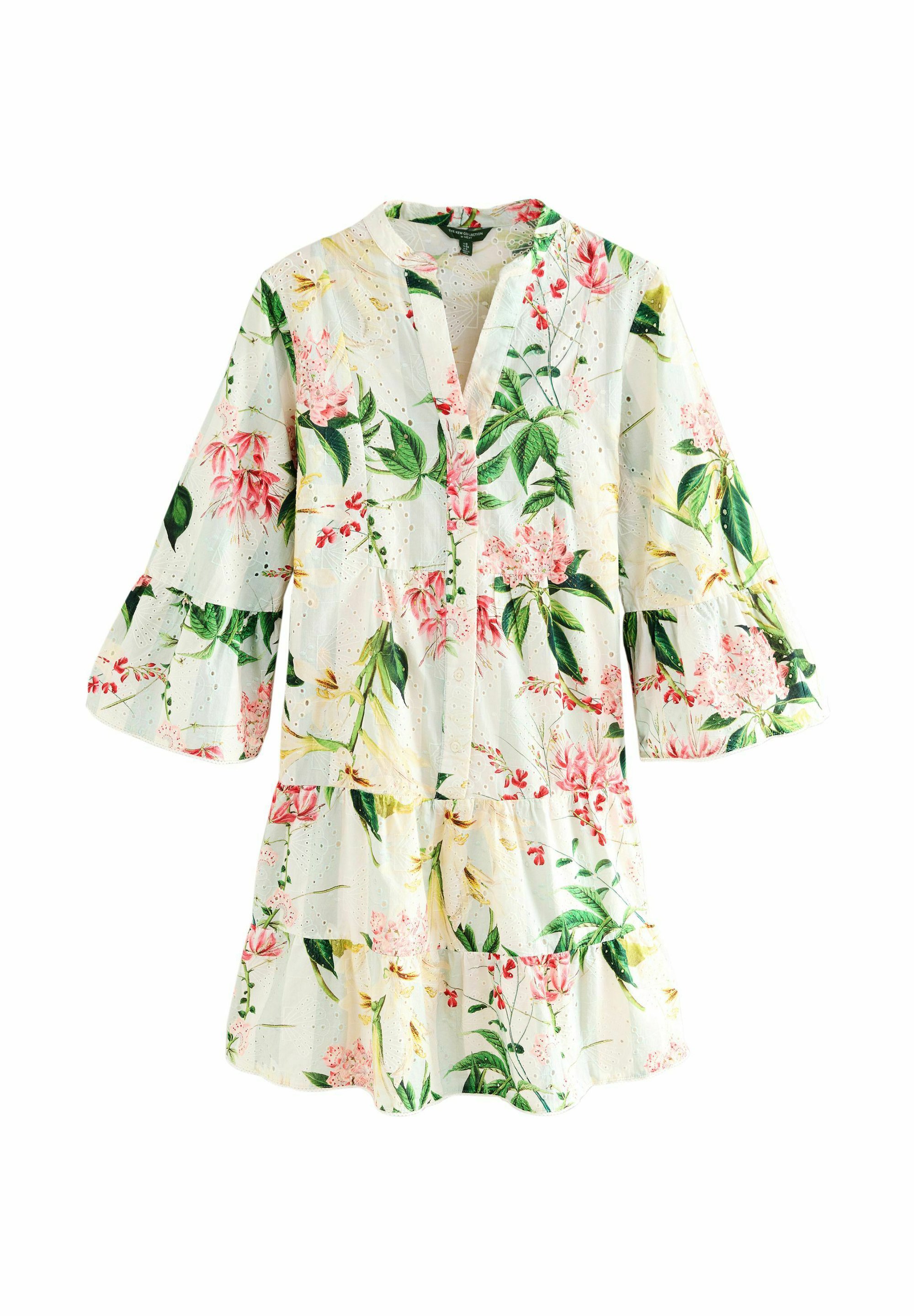 Next REGULAR FIT Shirt dress kew collection pink floral stripe