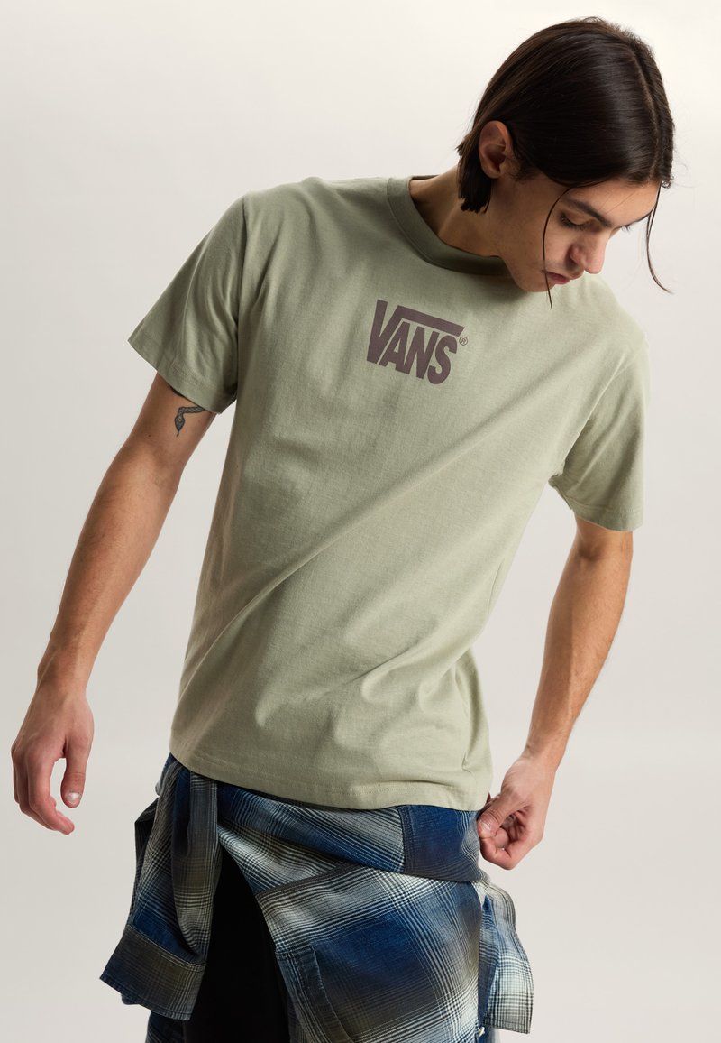 Vans STRETCH LOGO. - Triko s potiskem - light green