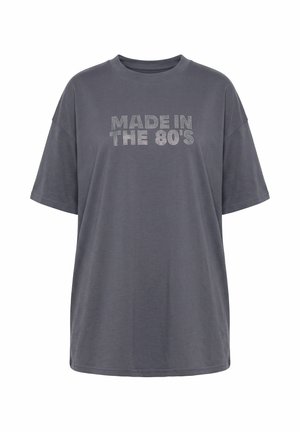 Studio Untold, T-SHIRT, OVERSIZE SHAPE, MADE IN THE 80'S - Camiseta estampada - anthracite