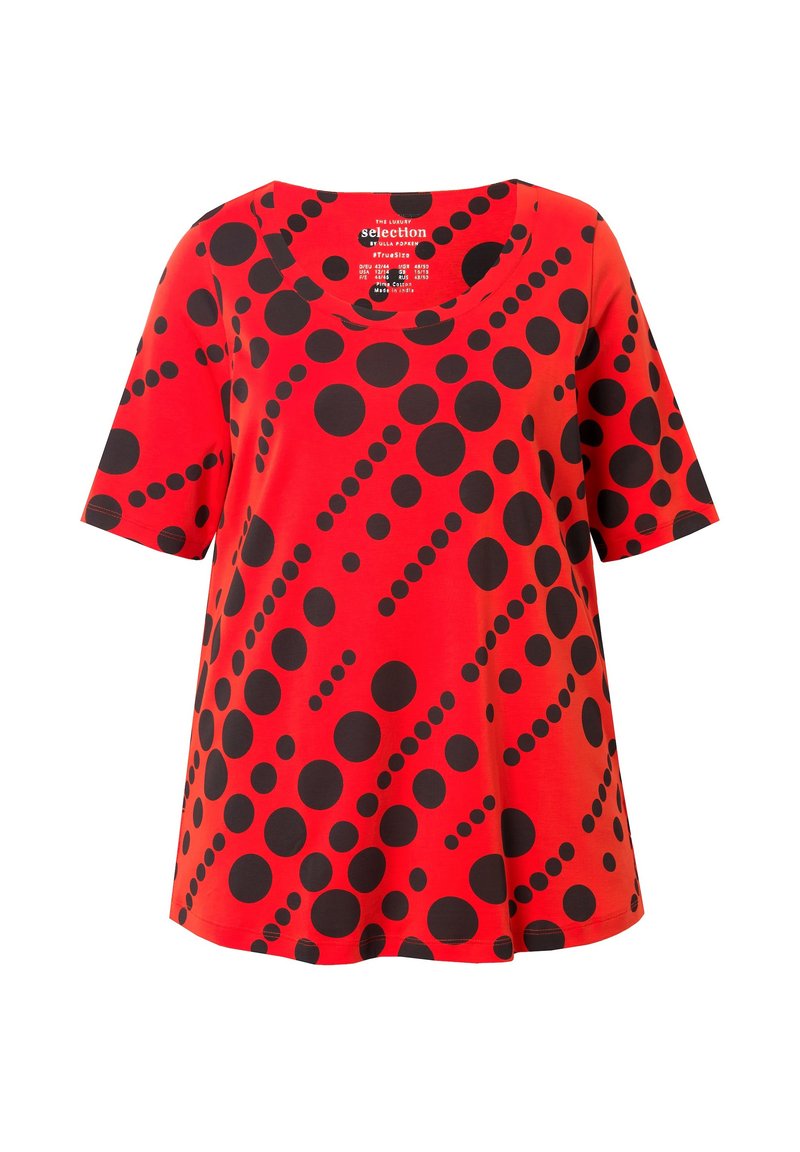 Ulla Popken SLINKY-SHIRT, BLÜTEN, A-LINIE, V