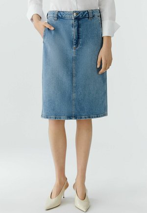 Bleistiftrock - darkblue denim