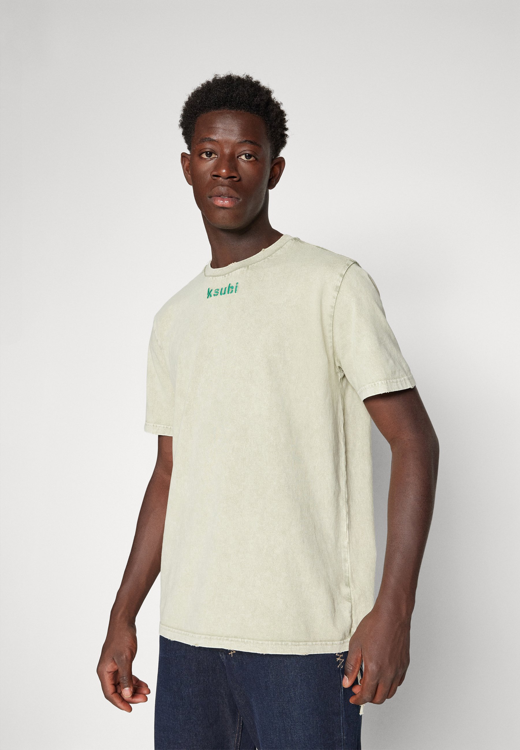 Ksubi RESIST KASH TEE GRASS UNISEX Print T shirt green light