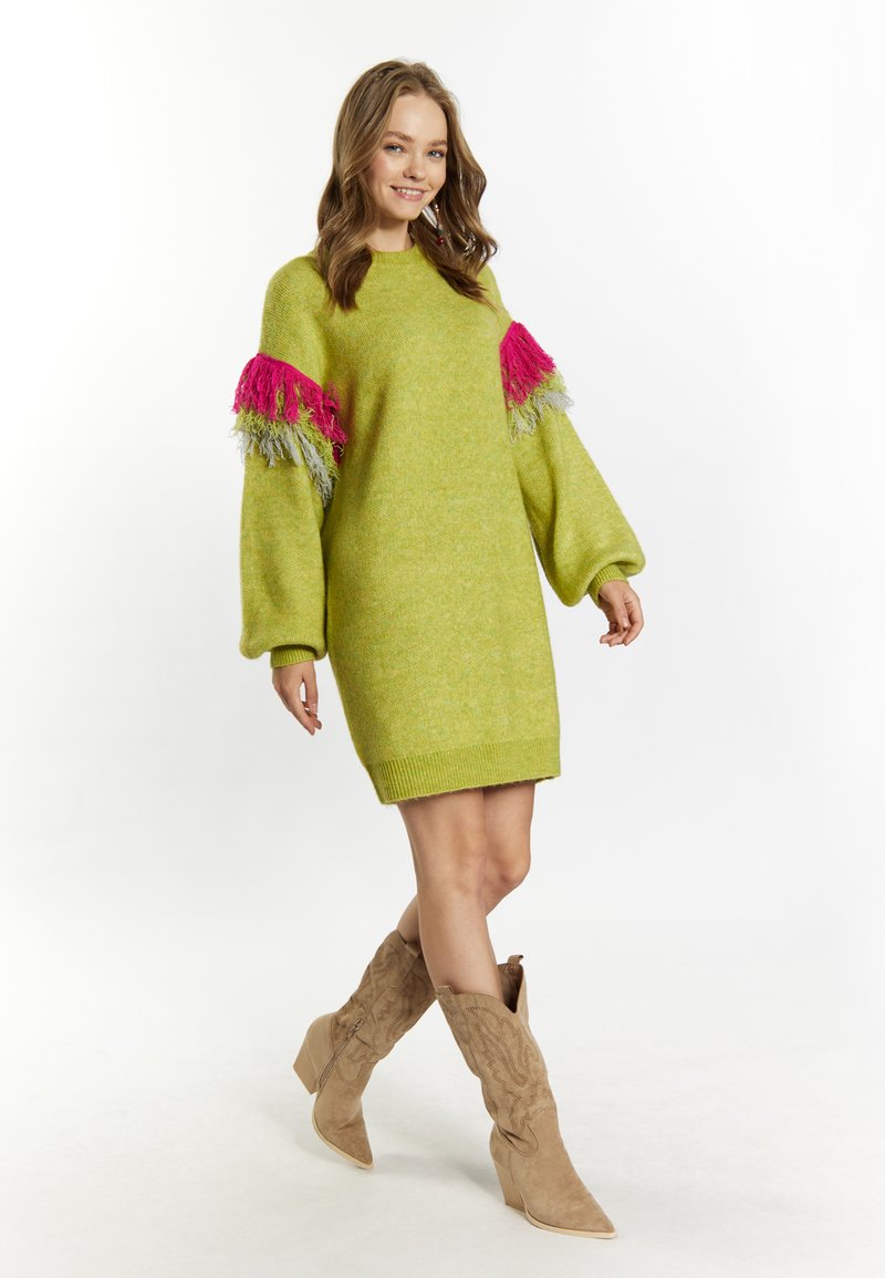 IZIA GAYA - Jumper dress - limette/light green - Zalando IZIA GAYA - Jumper dress - limette/light green - Zalando