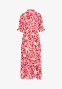 Vald, rasberry light beige flower