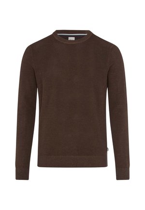 BRAX, STYLE RICK - Striktrøje - chocolate