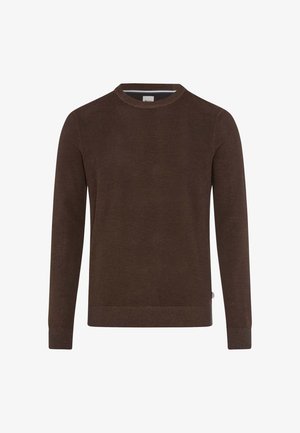 BRAX, STYLE RICK - Striktrøje - chocolate