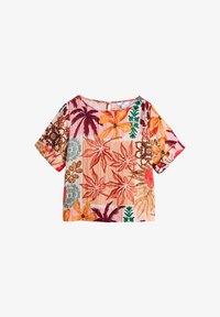 Non sélectionné, orange palm print