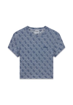 Guess, 4G-LOGO CROP-TOP - T-shirts print - mehrfarbig grundton blau