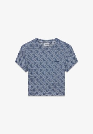 Guess, 4G-LOGO CROP-TOP - T-shirts print - mehrfarbig grundton blau