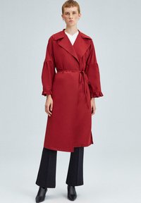 Touché Privé SIDE SLIT  - Klasický kabát - burgundy