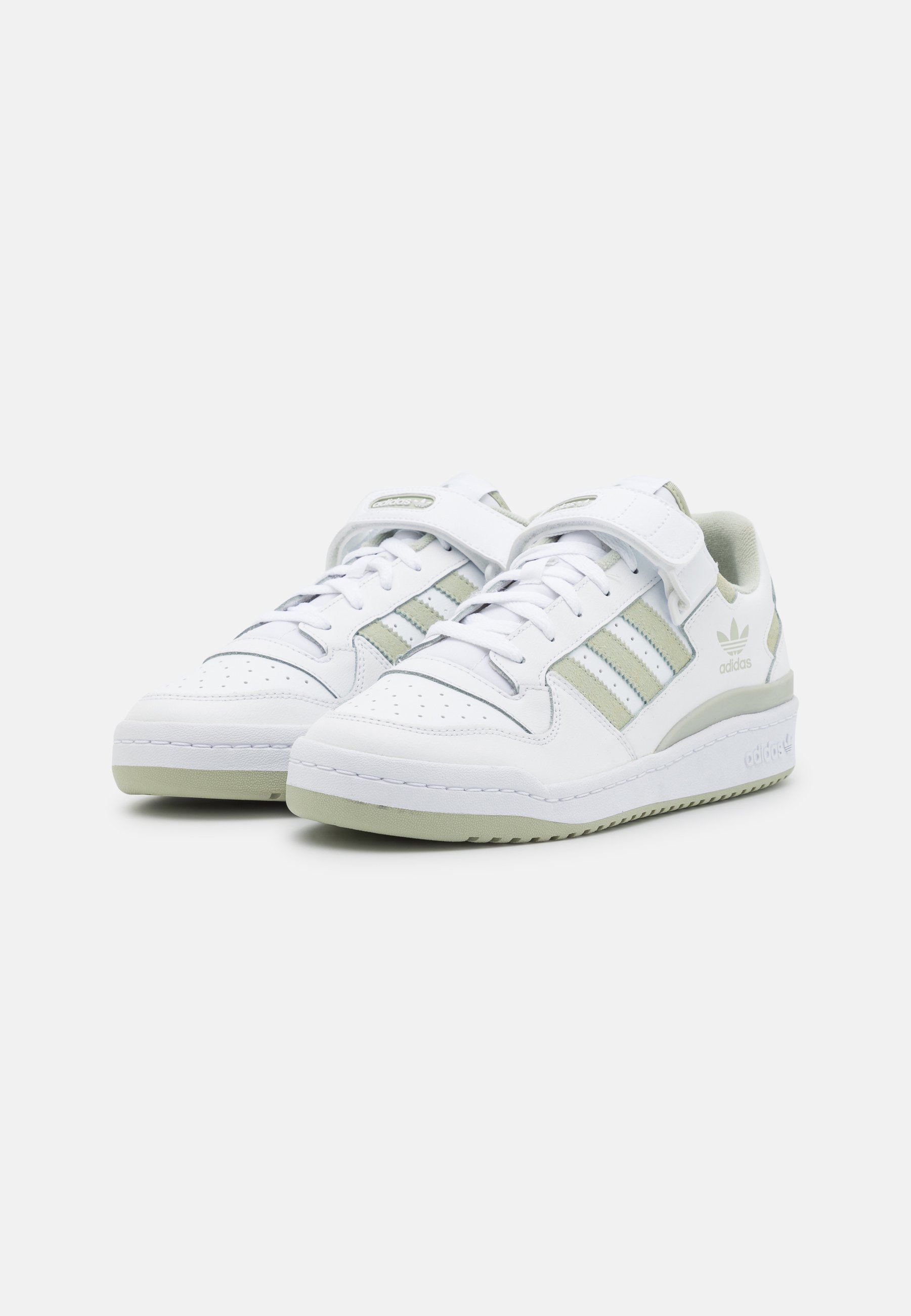 adidas Originals FORUM UNISEX - Sneaker low - footwear white/halo green/weiß  - Zalando.de