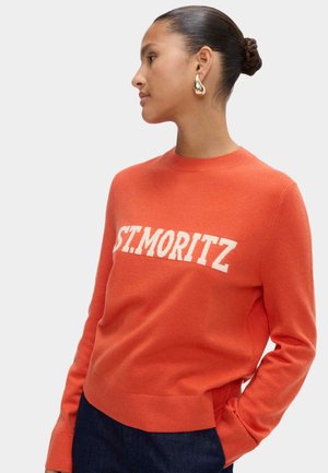 AIR-SLOGAN CREW NECK - Pullover - bright orange