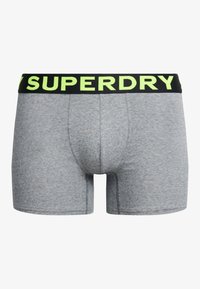 Superdry & Co 3ER PACK - LOGOBUND  - Calzoncillos - ath grey feeder blk stripe blk