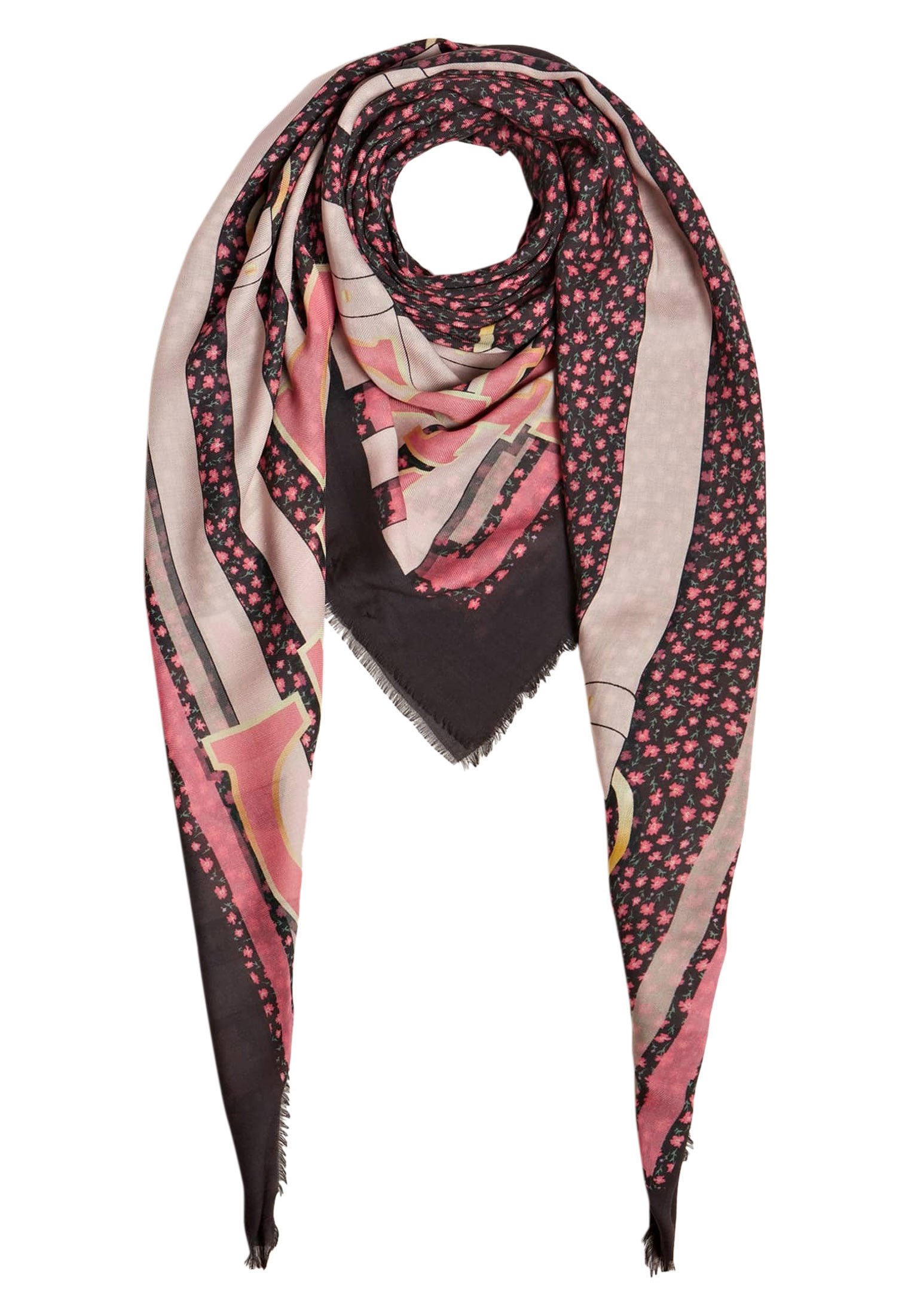 echarpe guess rose