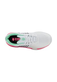 K-SWISS EXPRESS LIGHT 3 - Teniso bateliai molio dangos kortams - white/neon mint/neon pastel pink