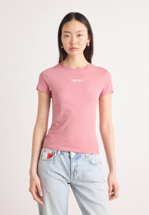 SLIM ESSENTIAL LOGO TEE - T-shirt basique - tahiti berry