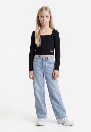 adidas Originals, SLIM LONGSLEEVE-JUNIOR - Maglietta a manica lunga - black