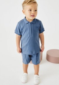 Juniors Blue Indigo Seamless L/S Thumbhole Shirt