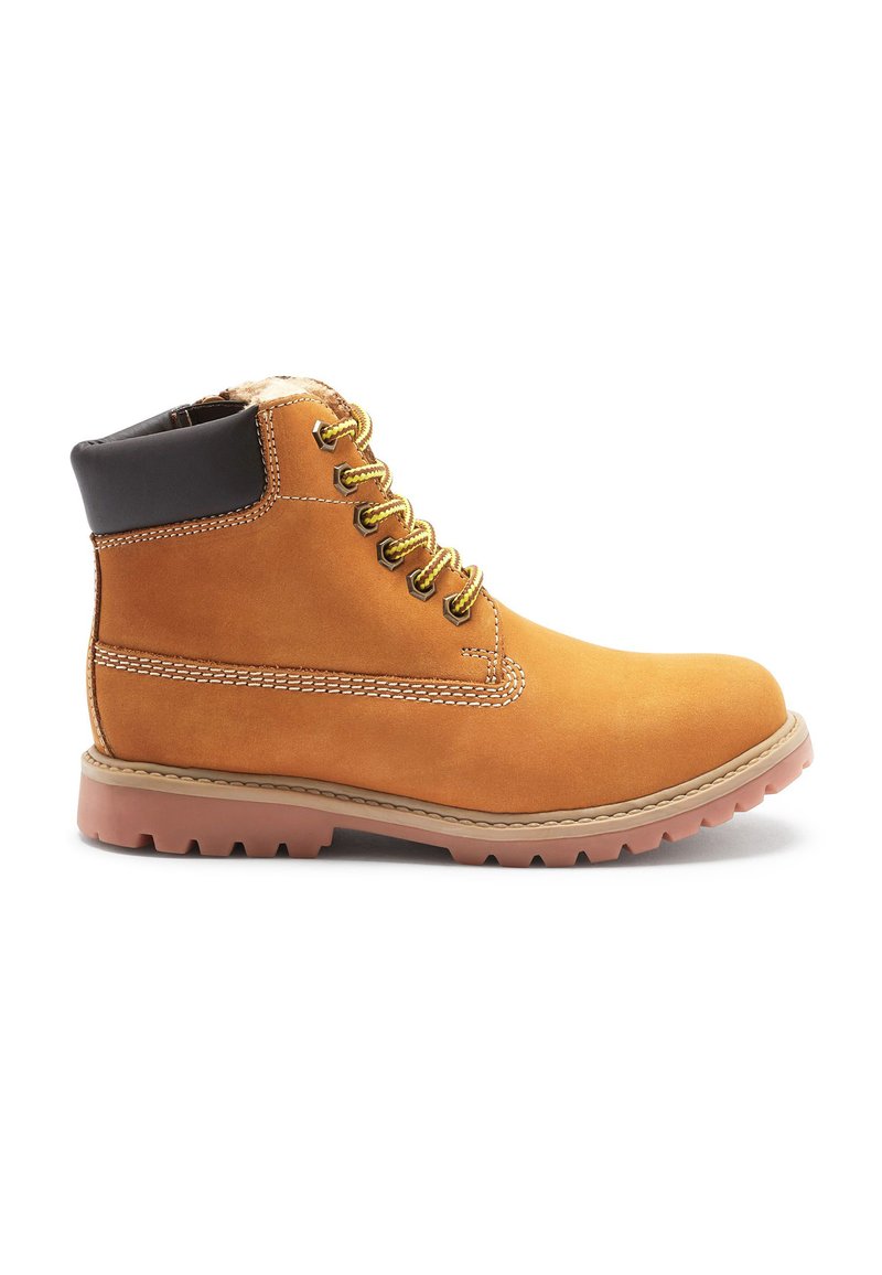 Next - THERMAL LINED WORK WIDE FIT (G) - Botine cu șireturi - honey tan brown, Extindeți