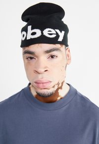 Obey Clothing - LOWERCASE BEANIE UNISEX - Lue - black Miniatyrbilde 1