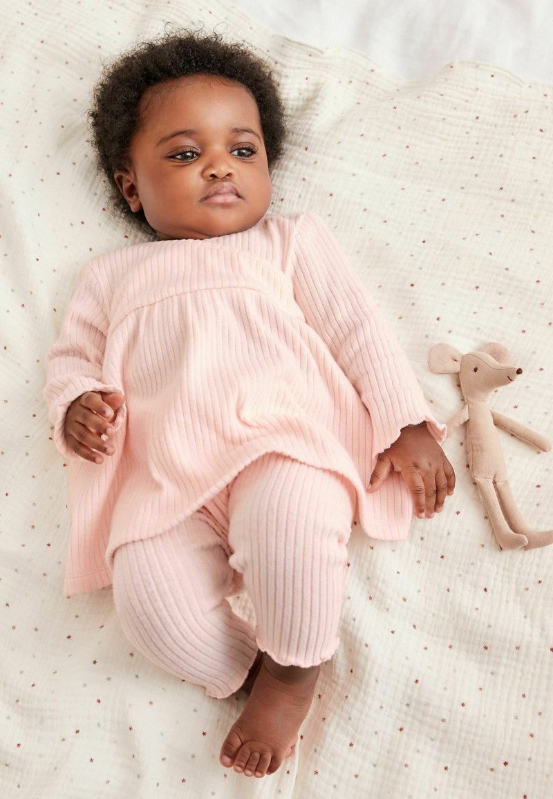 Next TWO PIECE BABY WRAP TOP AND TROUSER SET Leggings Hosen pale