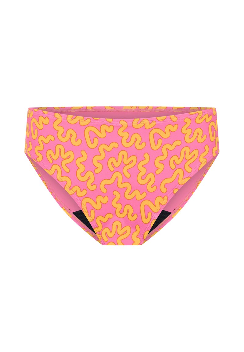 Modibodi TEEN LIGHT FLOW PERIOD SWIM - Bikini bottoms - wavy pink/pink ...