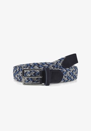 Gevlochten riem - blue