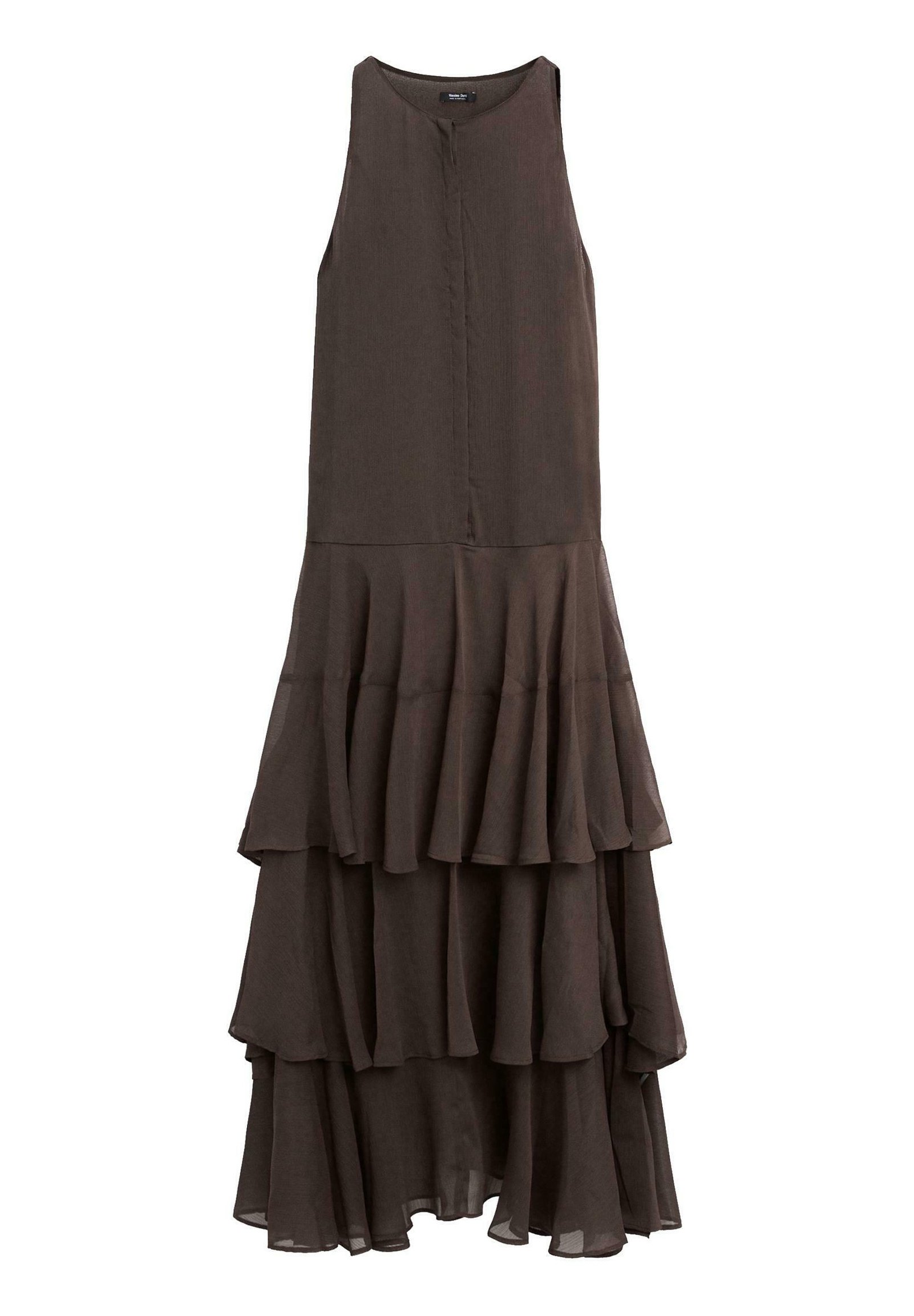 Massimo Dutti LONG FLOWING WITH RUFFLES - Maxi dress