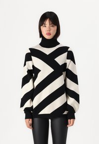 Object OBJRAY ROLL NECK  - Strikkegenser - black