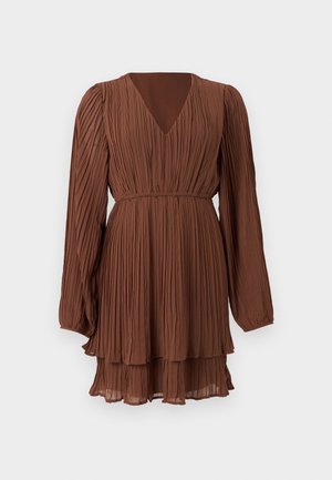Vero Moda, VMDORA V NECK DRESS - Φόρεμα ημέρας - cocoa brown