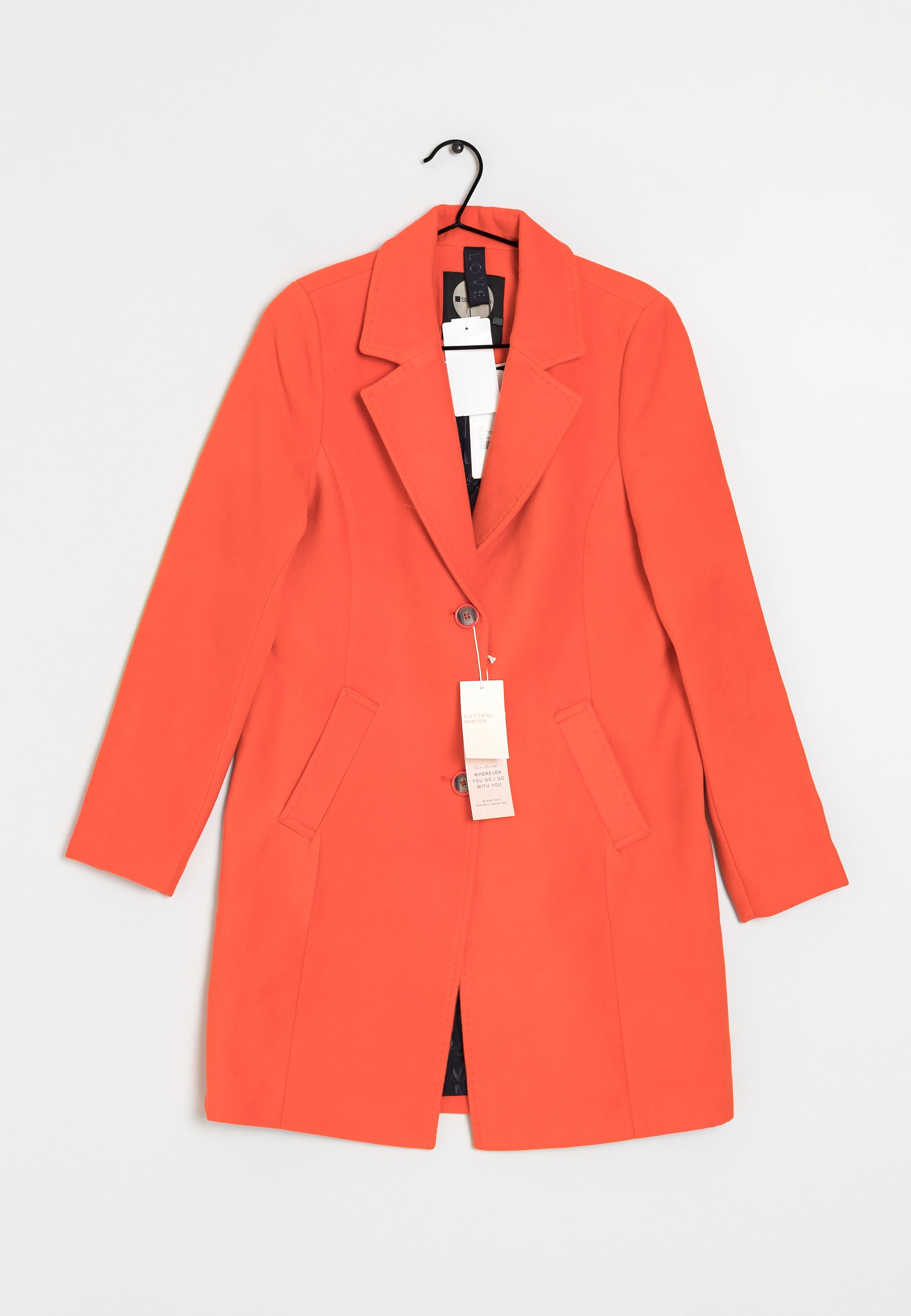 Kurzmantel Mantel Kariert Orange Kurzmantel Mit Kapuze Bunt