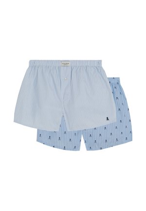 Scalpers, SCALPERS PACK SKULL BOXER 2 PACK - Boxers - skyblue