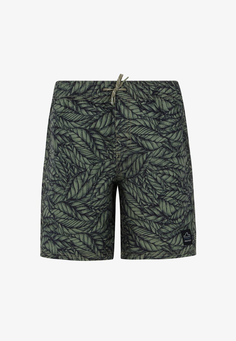 Protest PRTFLAMES JR - Bañador corto - artichoke green