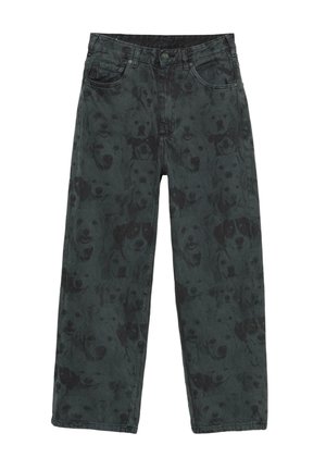 DOG PRINT  - Džínsy baggy - black