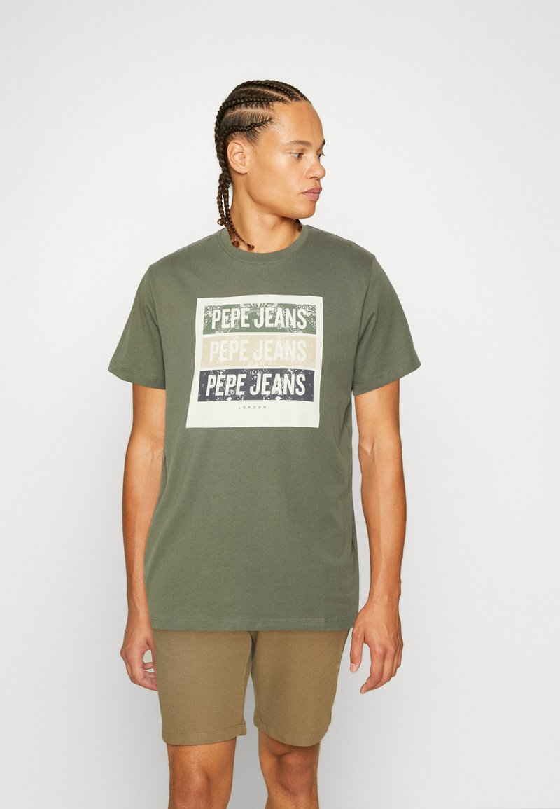 T-shirt Donna Pepe Jeans Edma – Girocollo Con Dettagli Lurex E Logo Ricamato