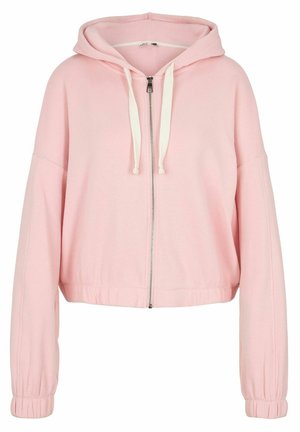 Sweater met rits - soft pink