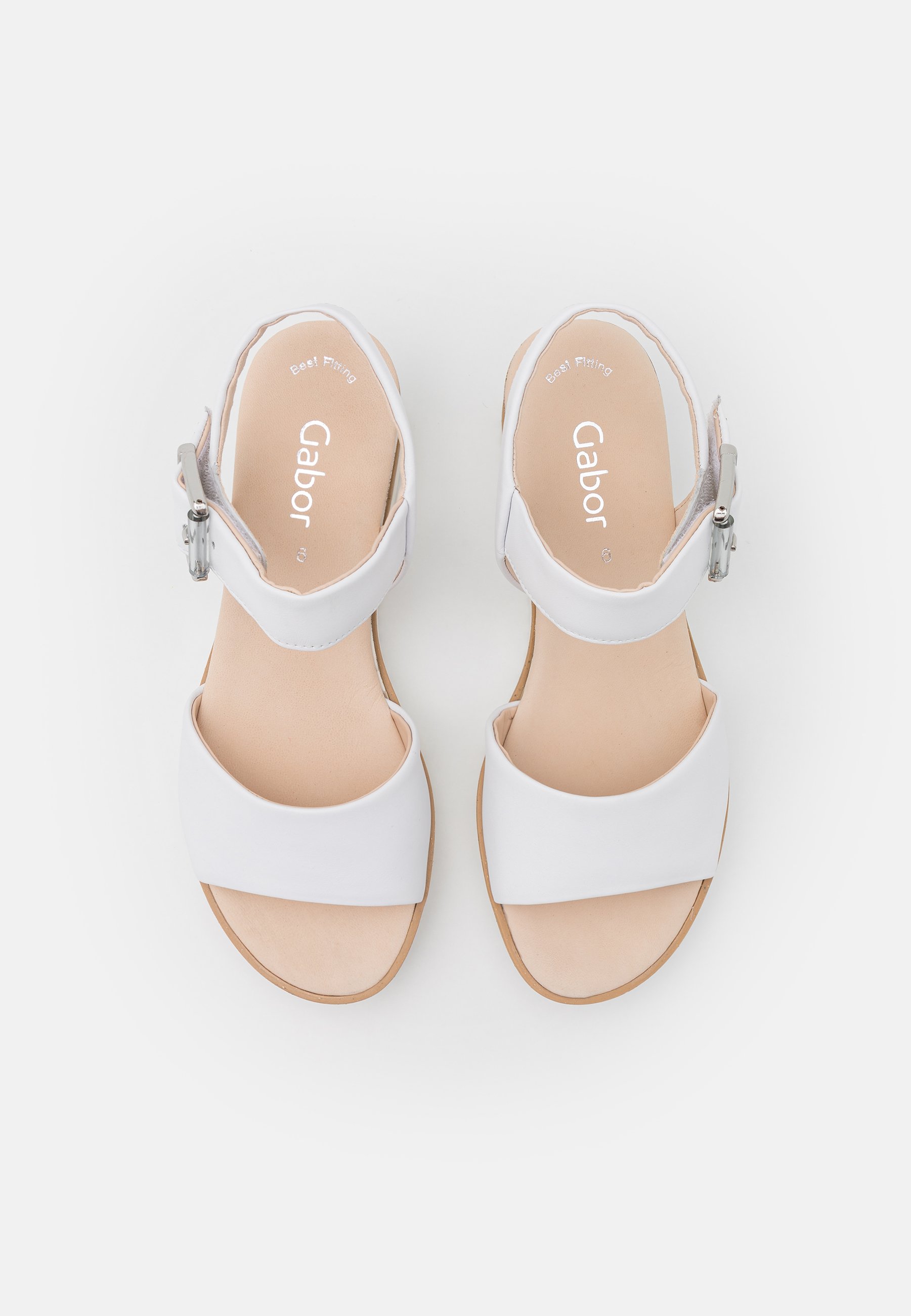 gabor white sandals