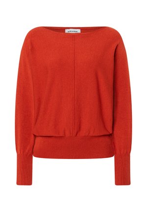 More & More, MORE & MORE CASUAL OVERSIZE-PULLOVER, FLEDERMAUSÄRMEL - Pullover - samba orange