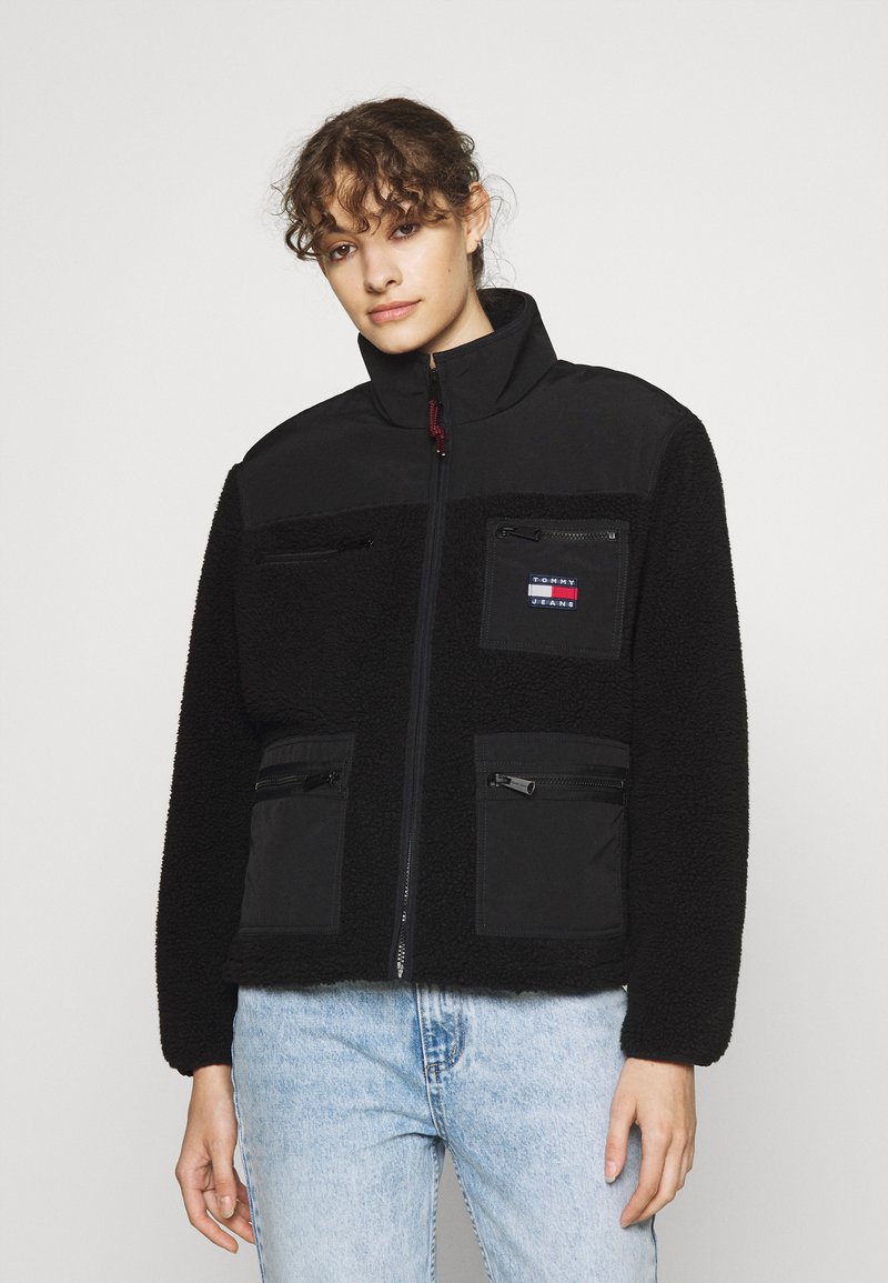 Tommy Jeans MIX JACKET Winter jacket black Zalando.co.uk