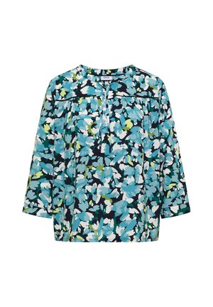 Cecil, 3/4-SLEEVE TUNIC WITH SPLIT NECK AND PRINT - Blouse - urban dark blue