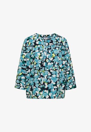 Cecil, 3/4-SLEEVE TUNIC WITH SPLIT NECK AND PRINT - Blouse - urban dark blue