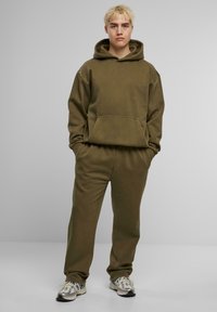 Urban Classics VINTAGE HEAVY - Mikina s kapucí - warmkhaki