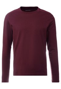PI-YT-BAS0-0122 LONG SLEEVE TEE / 802 - BLACK - Camisola de manga comprida - bordeaux