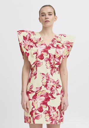 ICHI YSINE - Robe fourreau - bright rose flower