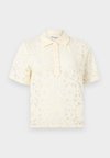 OBJBIANCA S/S LO POLO TOP NOOS - Μπλούζα - white sand