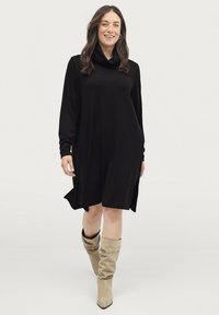 Ellos Plus collection Strickkleid - schwarz