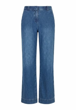 Ulla Popken, WIDE LEG JEANS - Wide Leg - mid blue denim