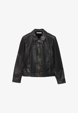 AllSaints, OAKLAND JACKET . - Leather jacket - black brown