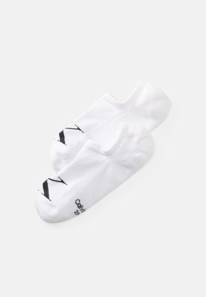 MEN FOOTIE HIGH CUT MONOGRAM 2 PACK - Stopalice - white